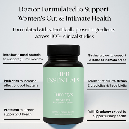 Tummys: Women's Triplebiotic For Gut & Intimate Flora